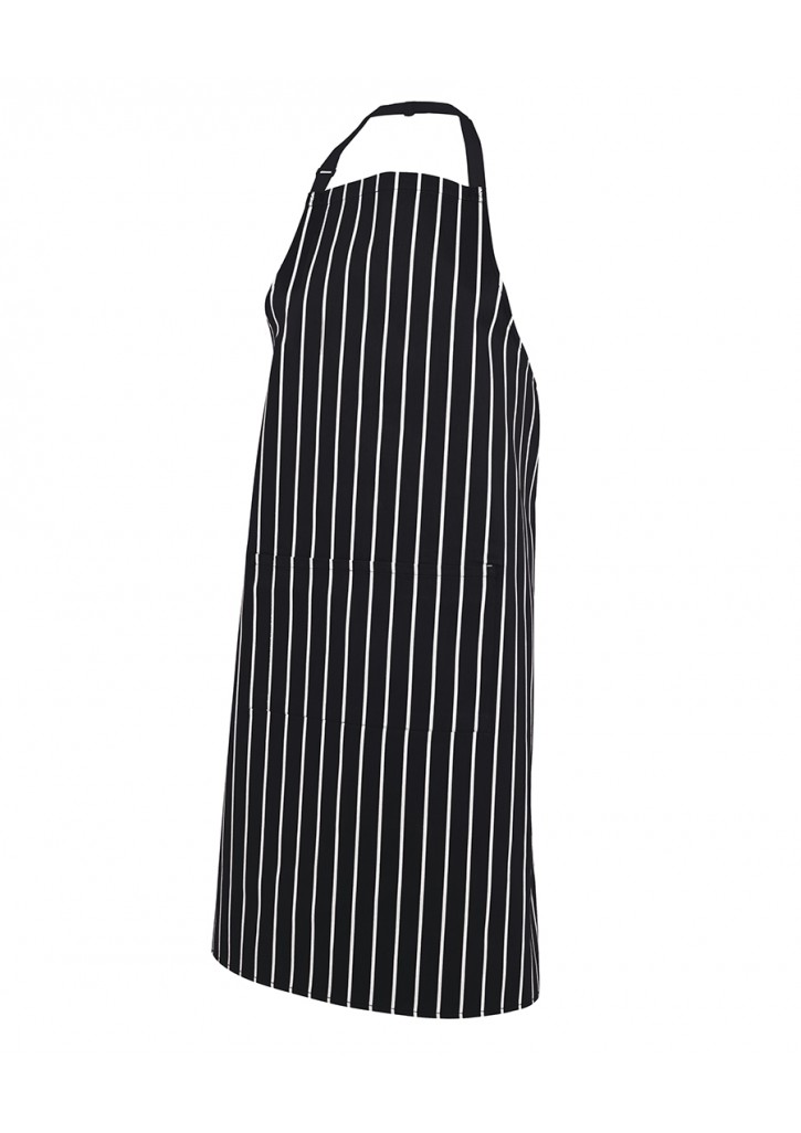 Bib Apron Striped with Pocket