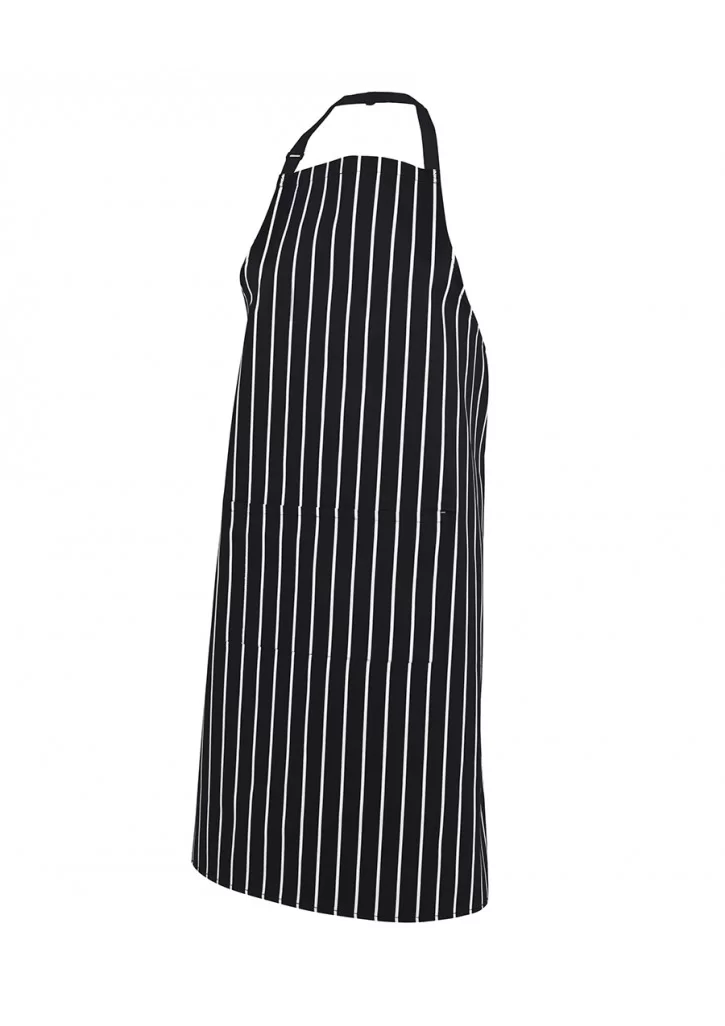 Bib Apron Striped with Pocket