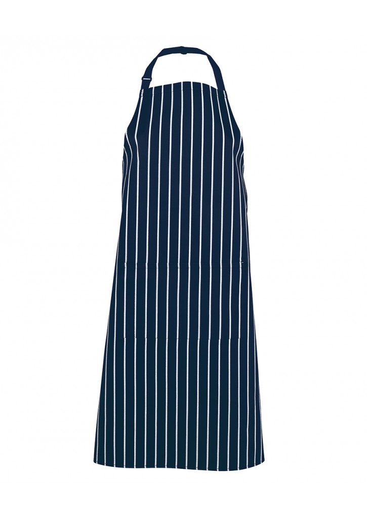 Bib Apron Striped with Pocket