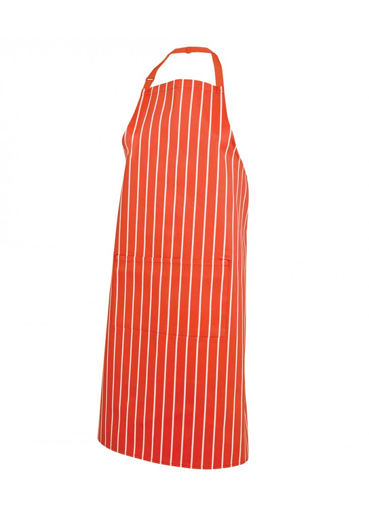 Bib Apron Striped with Pocket