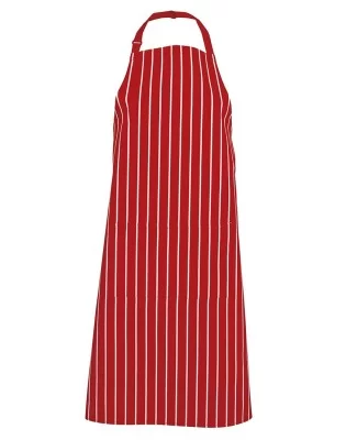 Bib Apron Striped with Pocket