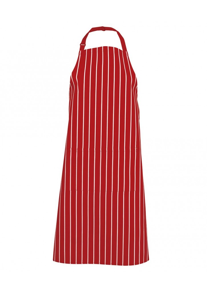 Bib Apron Striped with Pocket