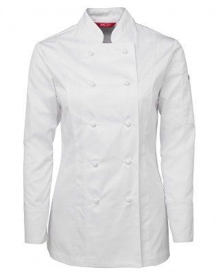 Ladies Long Sleeve Chefs Jacket 