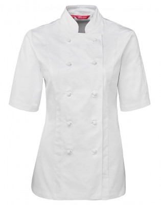 Ladies Short Sleeve Chefs Jacket 