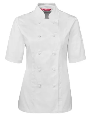 Ladies Short Sleeve Chefs Jacket 