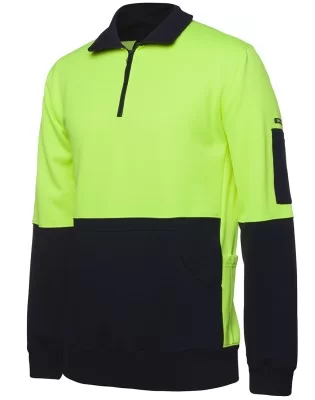 HI VIS 330G 1/2 ZIP FLEECE