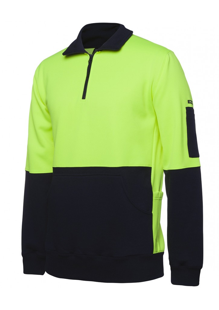HI VIS 330G 1/2 ZIP FLEECE