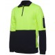 HI VIS 330G 1/2 ZIP FLEECE