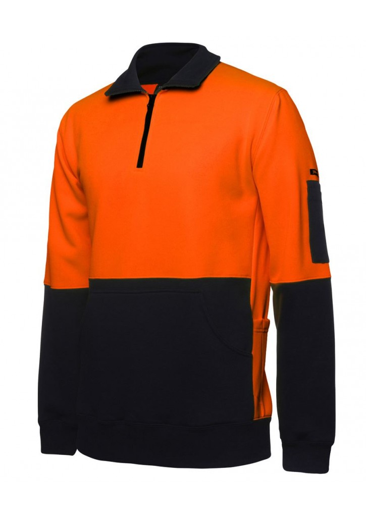 HI VIS 330G 1/2 ZIP FLEECE