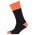 Ultra Thick Bamboo Work Sock  - Orange/Black