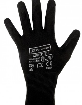 Black Light PU Breathable Glove (12 Pack) 