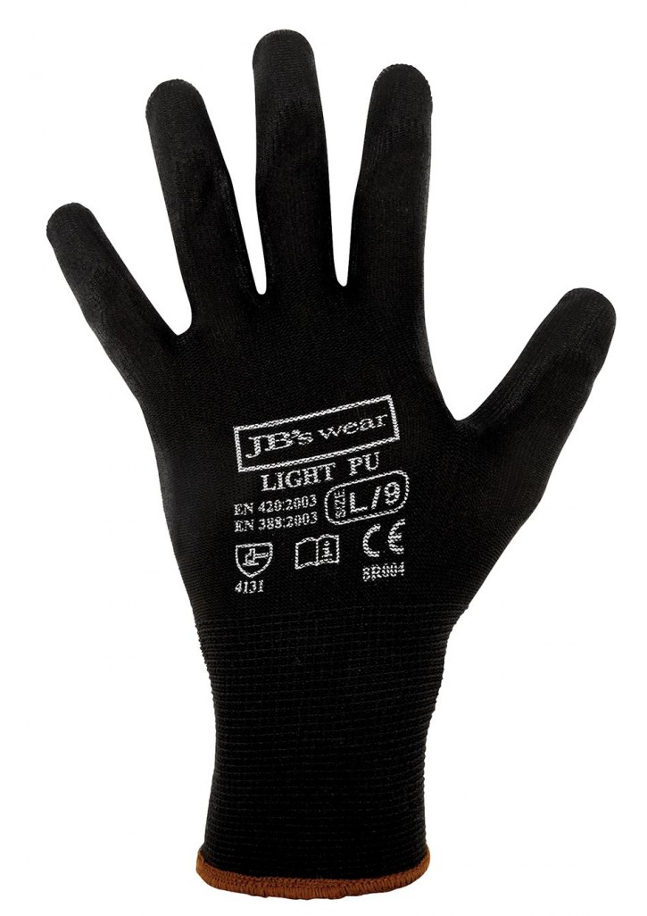 Black Light PU Breathable Glove (12 Pack) 
