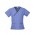 Ladies Contrast Crossover Scrubs Top - Mid Blue