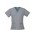 Ladies Contrast Crossover Scrubs Top - Pewter