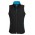 Ladies Geneva Vest - Black / Cyan Blue
