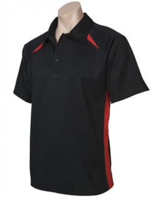 Mens Splice Short Sleeve Polo