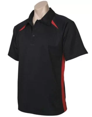 Mens Splice Short Sleeve Polo