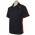 Mens Splice Short Sleeve Polo - Black / Red