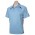 Kids Splice Short Sleeve Polo - Spring Blue/Navy