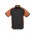 Mens Nitro Short Sleeve Shirt - Black / Orange / White