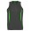 Womens Razor Singlet - Grey / Fluoro Lime