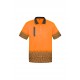 Mens Hi Vis Tracks Short Sleeve Polo