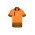 Mens Hi Vis Tracks Short Sleeve Polo - Orange/Navy