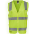 Hi Vis Yellow (D+N) Zip Safety Vest