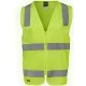 Hi Vis Yellow (D+N) Zip Safety Vest