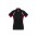 Womens Renegade Short Sleeve Polo - Black / Red / Silver