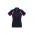 Womens Renegade Short Sleeve Polo - Navy / Red / Silver