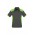 Mens Rival Short Sleeve Polo - Grey / Fluoro Lime