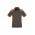 Mens Rival Short Sleeve Polo - Grey / Fluro Orange