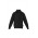 Unisex 1/4 Zip Brushed Fleece Pullover - Black / Charcoal