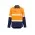 Mens Hi Vis Outdoor Segmented Tape Long Sleeve Shirt - Orange